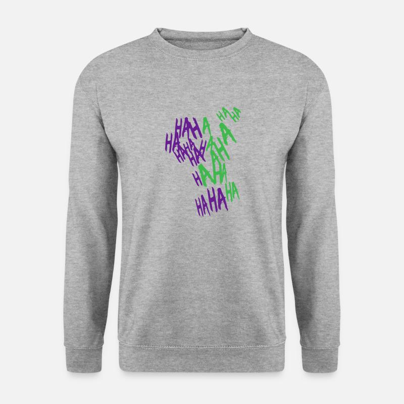 RISATE JOKER - Unisex Pullover - Weißgrau meliert