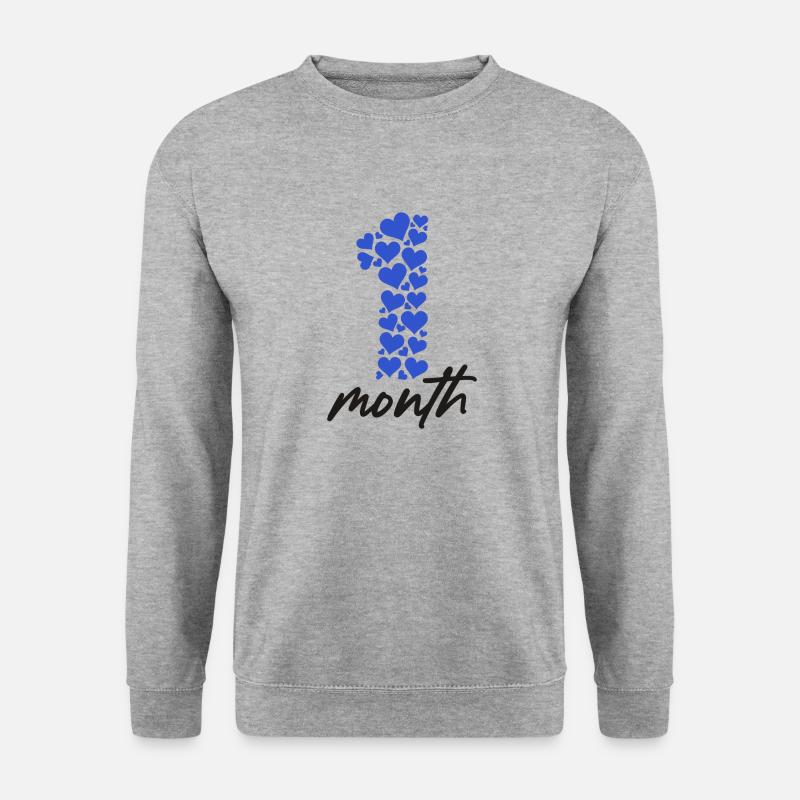 Idée cadeau bébé d'un mois - Sweat-shirt Unisexe - gris chiné