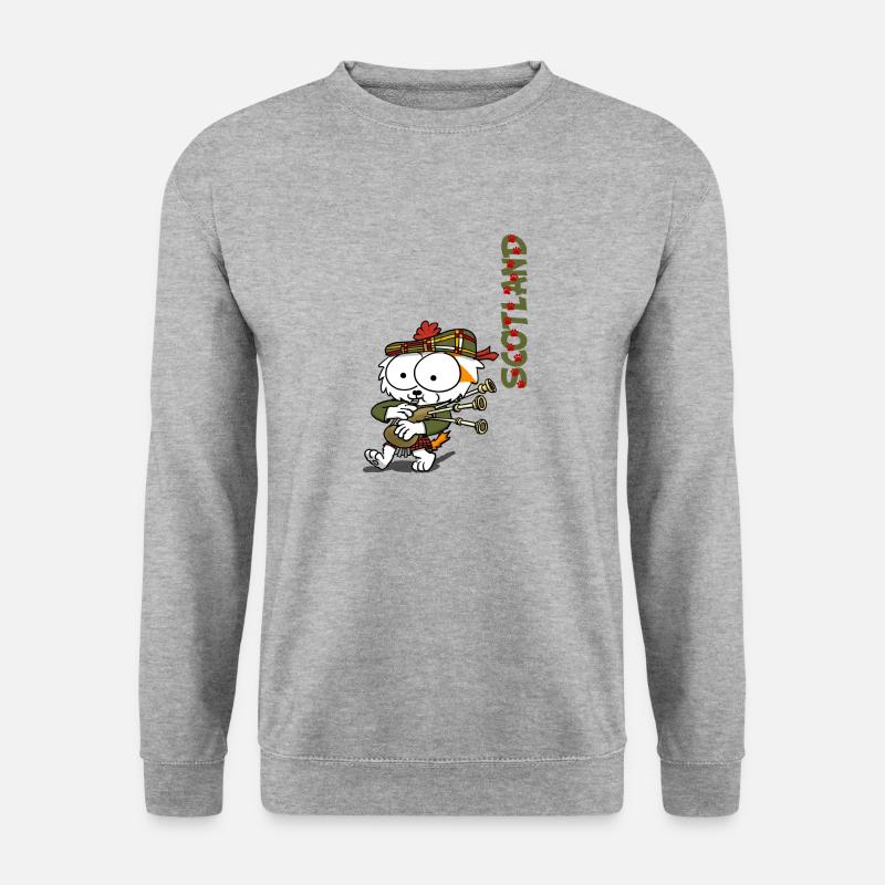 Scotland - Unisex Pullover - Weißgrau meliert