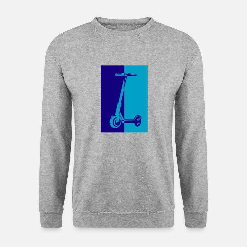 E-Scooter E-Roller Scooter - Unisex Sweatshirt - salt & pepper