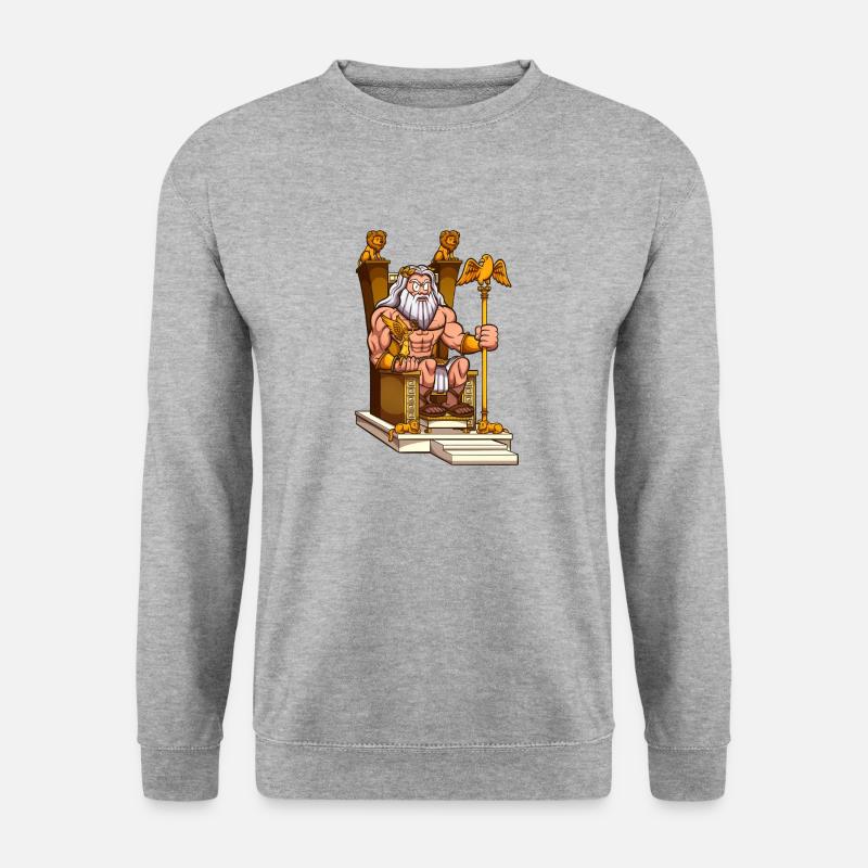 Zeus On Throne - Unisex Sweatshirt - salt & pepper