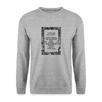 krav maga pretty girl walk - Unisex Pullover - Weißgrau meliert - Vorne - Alina (178cm) & Michal (187cm)