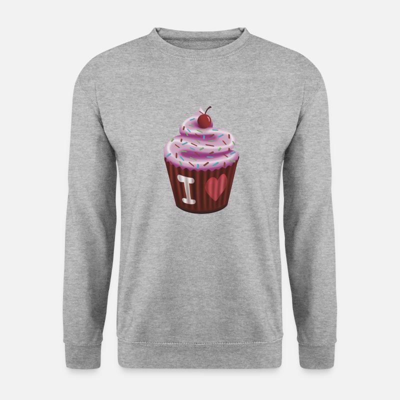 Cupcake - Unisex Pullover - Weißgrau meliert