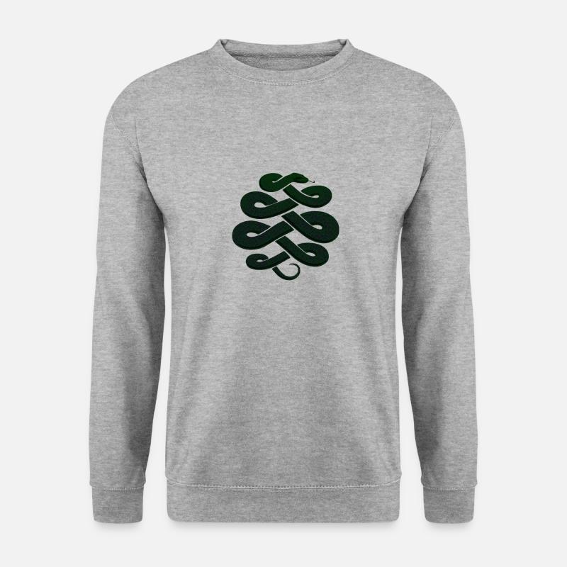 Piton Snake - Unisex Pullover - Weißgrau meliert