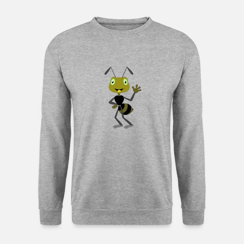 Freche Ameise - Unisex Pullover - Weißgrau meliert