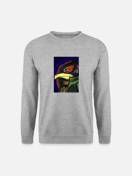 4 rue du professeur villemain - Unisex Pullover - Weißgrau meliert
