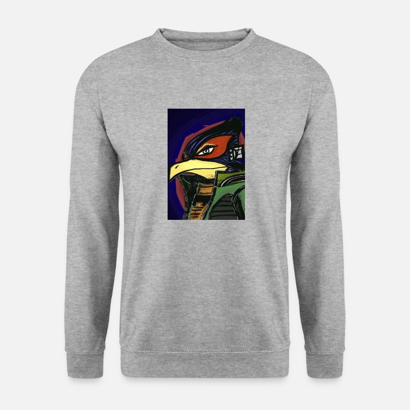 4 rue du professeur villemain - Unisex Pullover - Weißgrau meliert