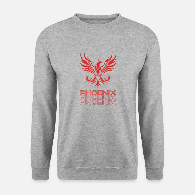 Phoenix - Unisex Pullover - Weißgrau meliert