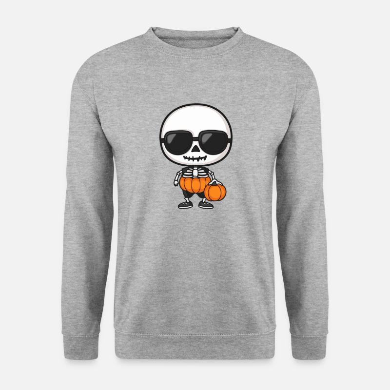 Zombie Halloween Skeleton Cool - Unisex Sweatshirt - salt & pepper