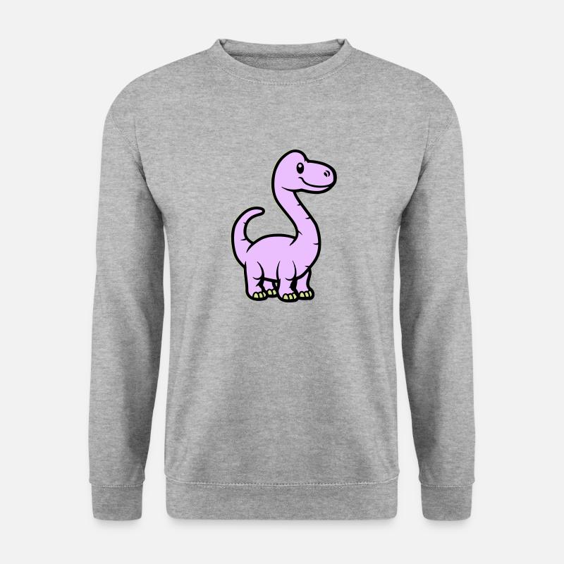 Dinosaur Brontosaurus Comic - Unisex Sweatshirt - salt & pepper