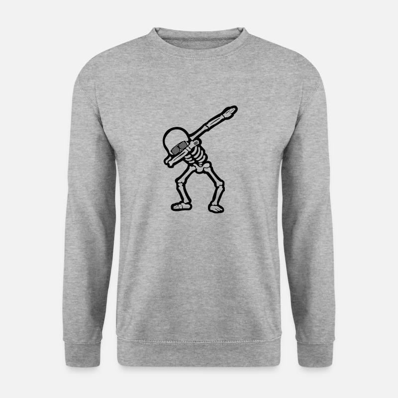 Cool Skull Dabbing 01 - Unisex Sweatshirt - salt & pepper