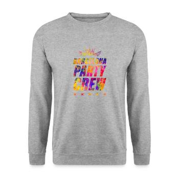 Barcelona Party Crew - Unisex Sweatshirt - salt & pepper - Front - Alina (178cm) & Michal (187cm)