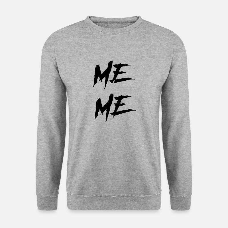 ich mich - Unisex Pullover - Weißgrau meliert