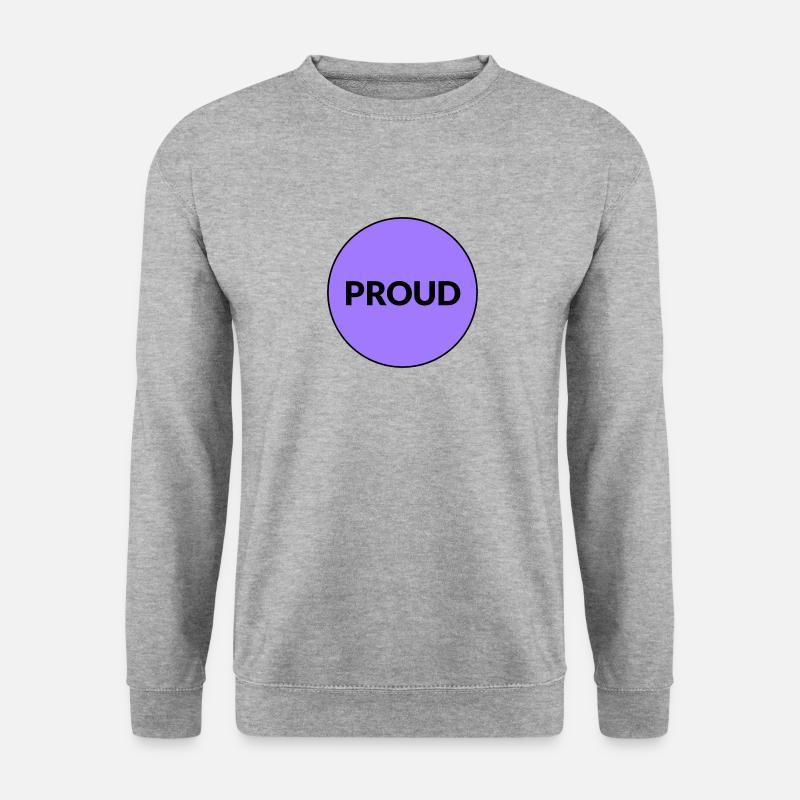 STOLZER LGBTQ-STOLZ - Unisex Pullover - Weißgrau meliert
