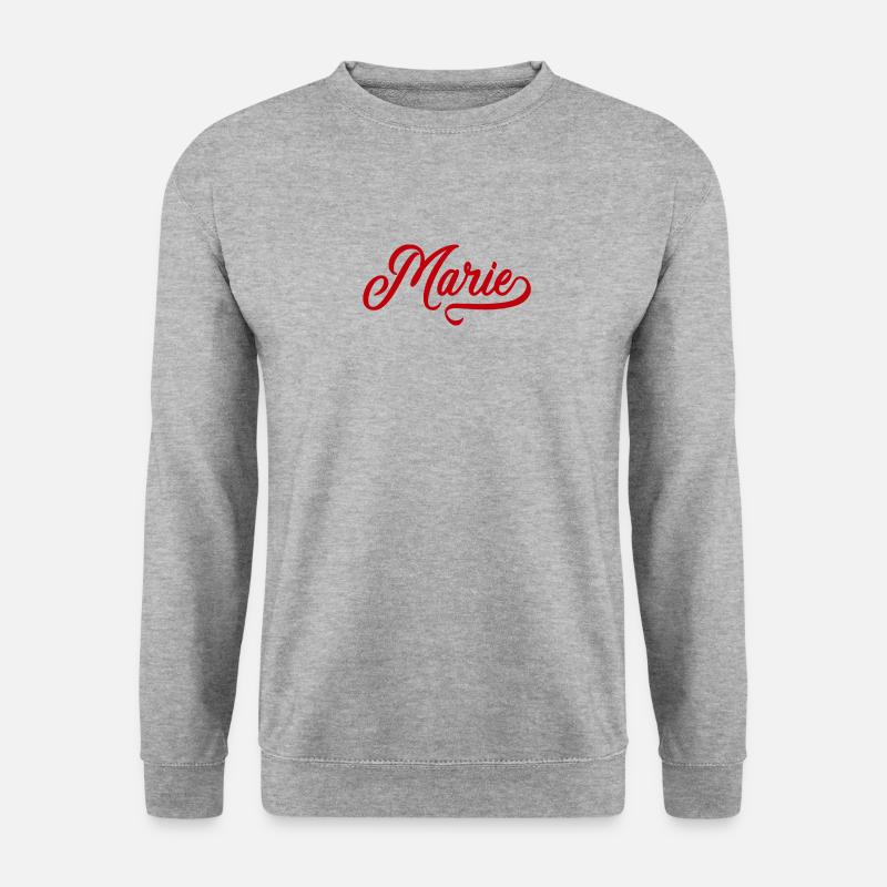 Marie - First name - Unisex Sweatshirt - salt & pepper