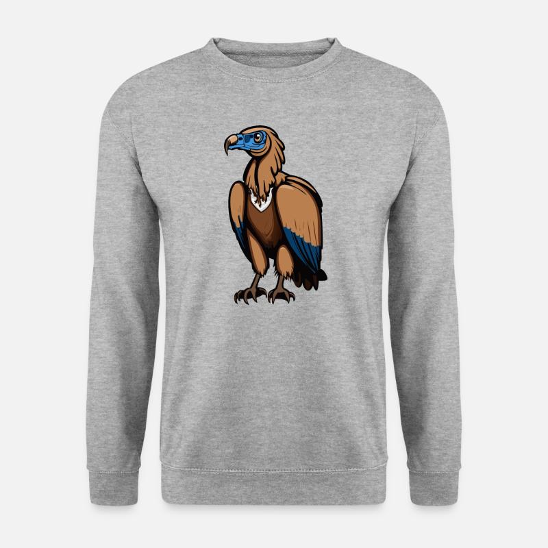 Gänsegeier - Unisex Pullover - Weißgrau meliert