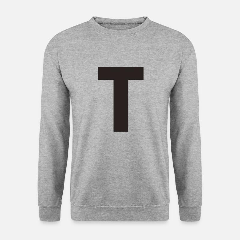 T - Unisex Pullover - Weißgrau meliert