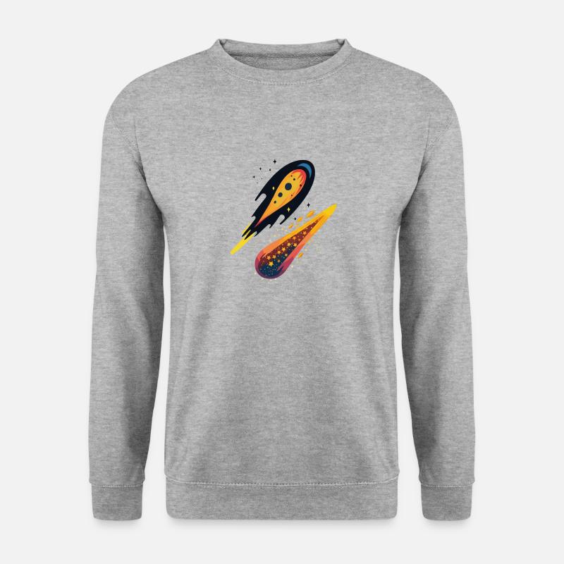 Sternschnuppen - Unisex Pullover - Weißgrau meliert