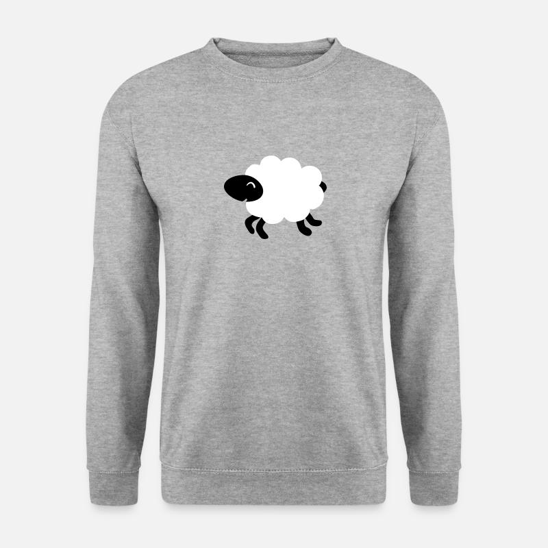 Schaf Lamm - Unisex Pullover - Weißgrau meliert