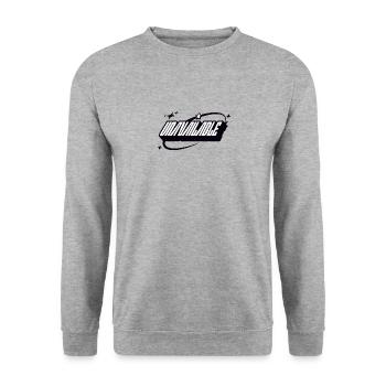 UNAVAILABLE - Unisex Pullover - Weißgrau meliert - Vorne - Alina (178cm) & Michal (187cm)
