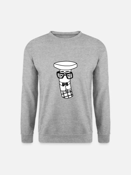 Intelligence bolt | Puns deluxe - Unisex Sweatshirt - salt & pepper
