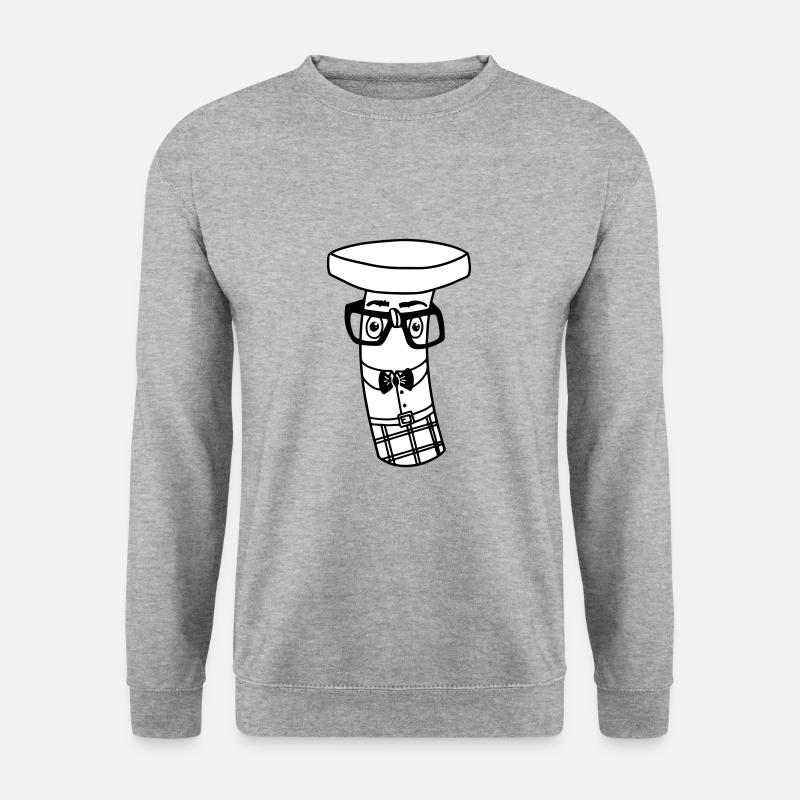 Intelligence bolt | Puns deluxe - Unisex Sweatshirt - salt & pepper