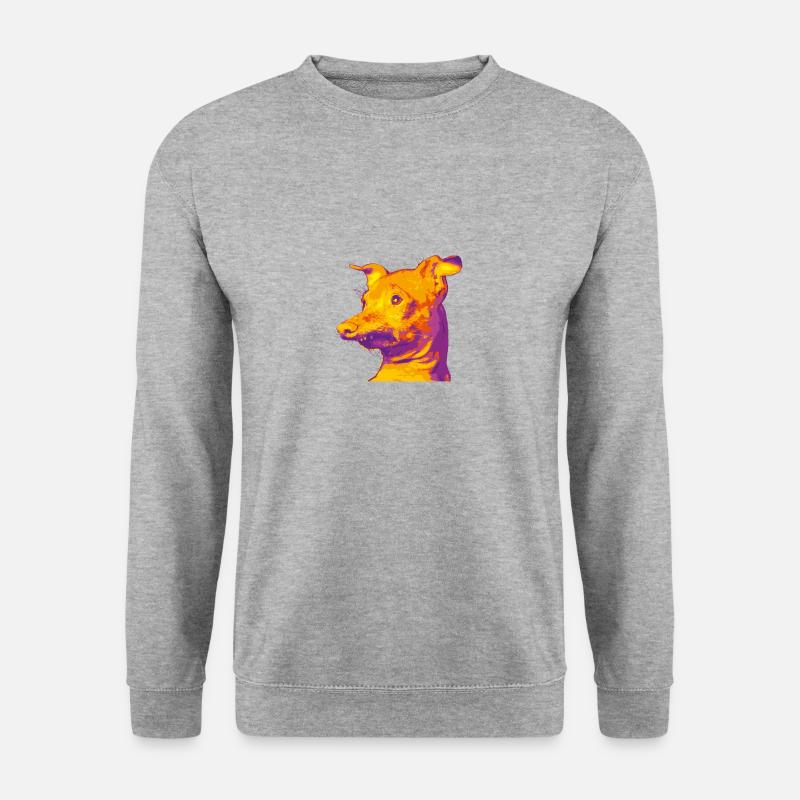 Mein Thunfischhund - Unisex Pullover - Weißgrau meliert