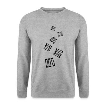 Read books - Unisex Sweatshirt - salt & pepper - Front - Alina (178cm) & Michal (187cm)