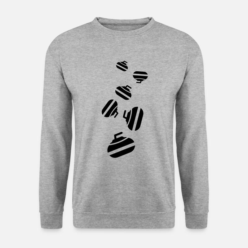 Curling sport - Unisex Pullover - Weißgrau meliert