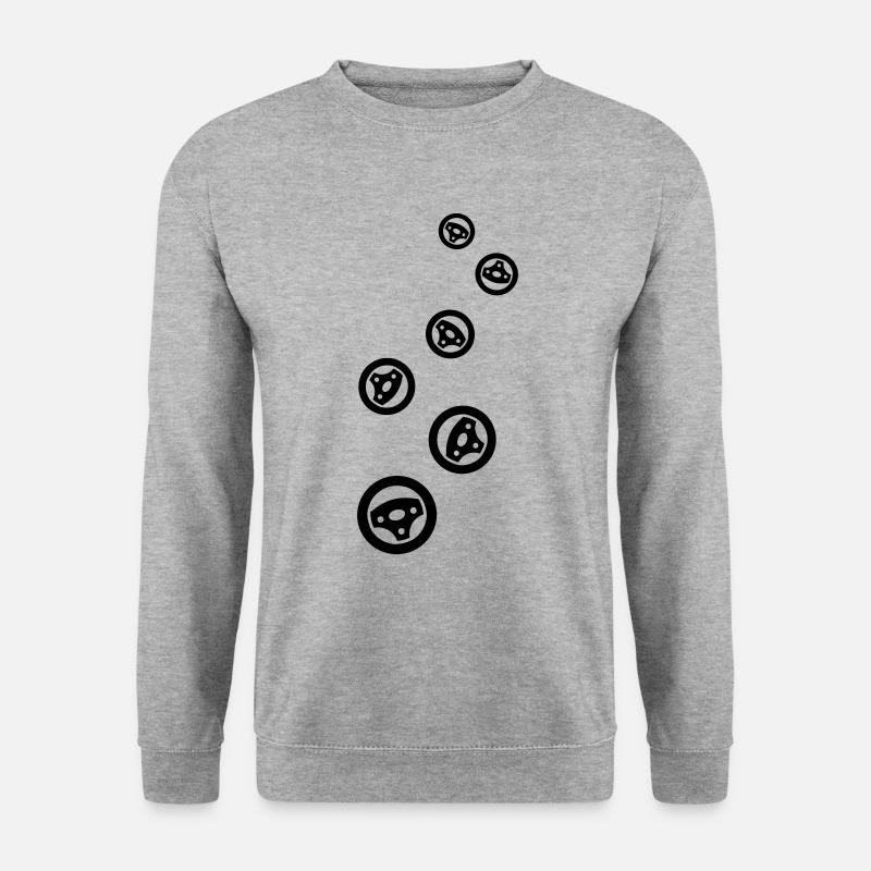 Reifen tuning - Unisex Pullover - Weißgrau meliert