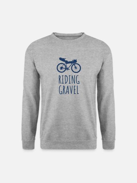 Vélo Gravel - Sweat-shirt Unisexe - gris chiné