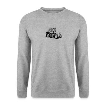 Trecker - Unisex Pullover - Weißgrau meliert - Vorne - Alina (178cm) & Michal (187cm)
