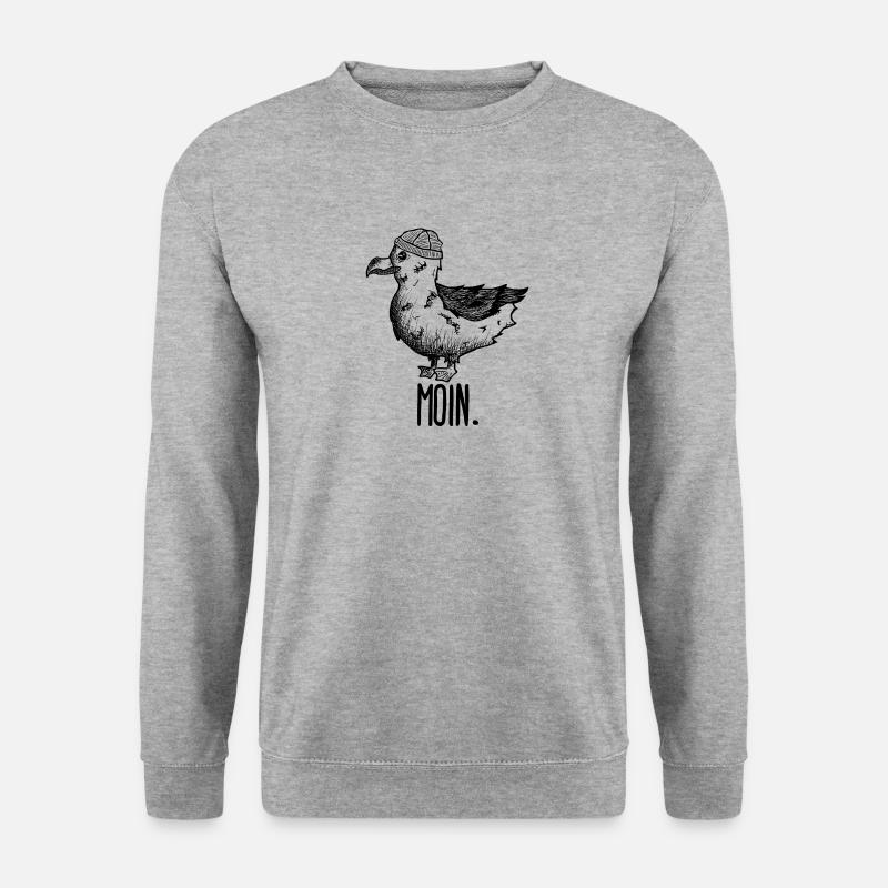 Möwe Moin - Unisex Pullover - Weißgrau meliert