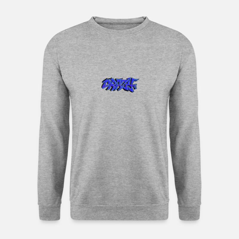 Crazy Graffiti - Unisex Pullover - Weißgrau meliert