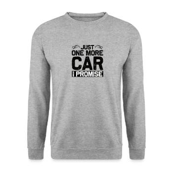 Exotic Car Motor Lovers - Unisex Sweatshirt - salt & pepper - Front - Alina (178cm) & Michal (187cm)