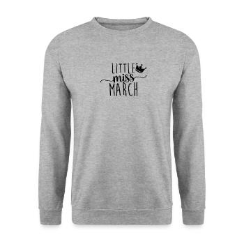 Mars Anniversaire Femmes Femmes Filles - Sweat-shirt Unisexe - gris chiné - Devant - Alina (178cm) & Michal (187cm)