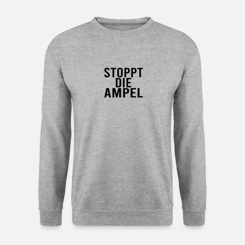 Stops The Traffic Light Climate Change Demonstration Demo - Unisex Sweatshirt - salt & pepper