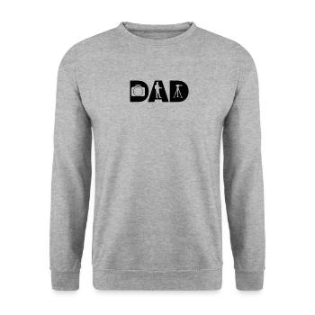 Photographer Father Photography Camera - Unisex Sweatshirt - salt & pepper - Front - Alina (178cm) & Michal (187cm)