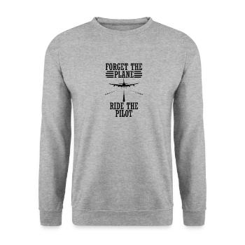 Pilote d’avion volant Sport Idée cadeau - Sweat-shirt Unisexe - gris chiné - Devant - Alina (178cm) & Michal (187cm)