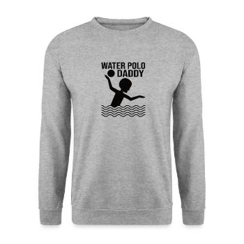 Water Polo Water Polo Sports Ball Sports Father Dad - Unisex Sweatshirt - salt & pepper - Front - Alina (178cm) & Michal (187cm)