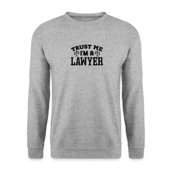 Avocat Profession Avocat Avocat Droit - Sweat-shirt Unisexe - gris chiné - Devant - Alina (178cm) & Michal (187cm)
