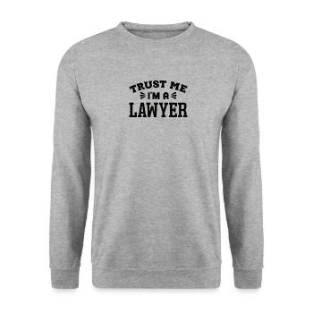 Avocat Profession Avocat Avocat Droit - Sweat-shirt Unisexe - gris chiné - Devant - Alina (178cm) & Michal (187cm)