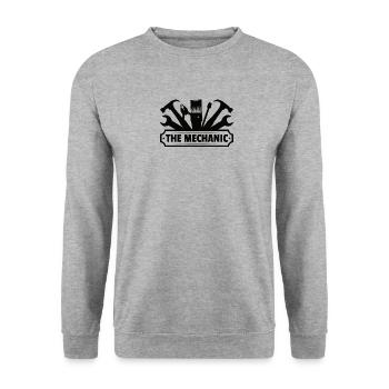 Mechanic Technician Craftsman Garage Car Hobbyist - Unisex Sweatshirt - salt & pepper - Front - Alina (178cm) & Michal (187cm)