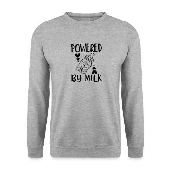 Nouveau-né Naissance Lait alimentaire - Sweat-shirt Unisexe - gris chiné - Devant - Alina (178cm) & Michal (187cm)