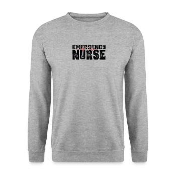 Service ambulancier Infirmier paramédical - Sweat-shirt Unisexe - gris chiné - Devant - Alina (178cm) & Michal (187cm)