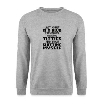 Nouveau-né Naissance Lait alimentaire - Sweat-shirt Unisexe - gris chiné - Devant - Alina (178cm) & Michal (187cm)