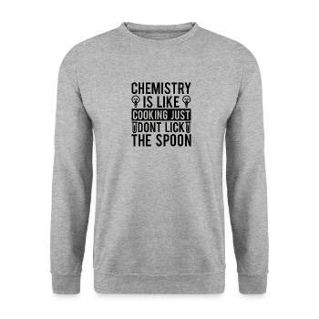 Chimie Chimiste Scientifique Bachelor Master - Sweat-shirt Unisexe - gris chiné - Devant - Alina (178cm) & Michal (187cm)