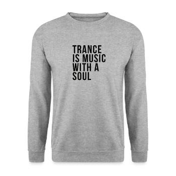 Techno Rave Mode Trance Music - Sweat-shirt Unisexe - gris chiné - Devant - Alina (178cm) & Michal (187cm)