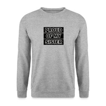 Pride Frère Soeur Jumeaux Frères et sœurs - Sweat-shirt Unisexe - gris chiné - Devant - Alina (178cm) & Michal (187cm)