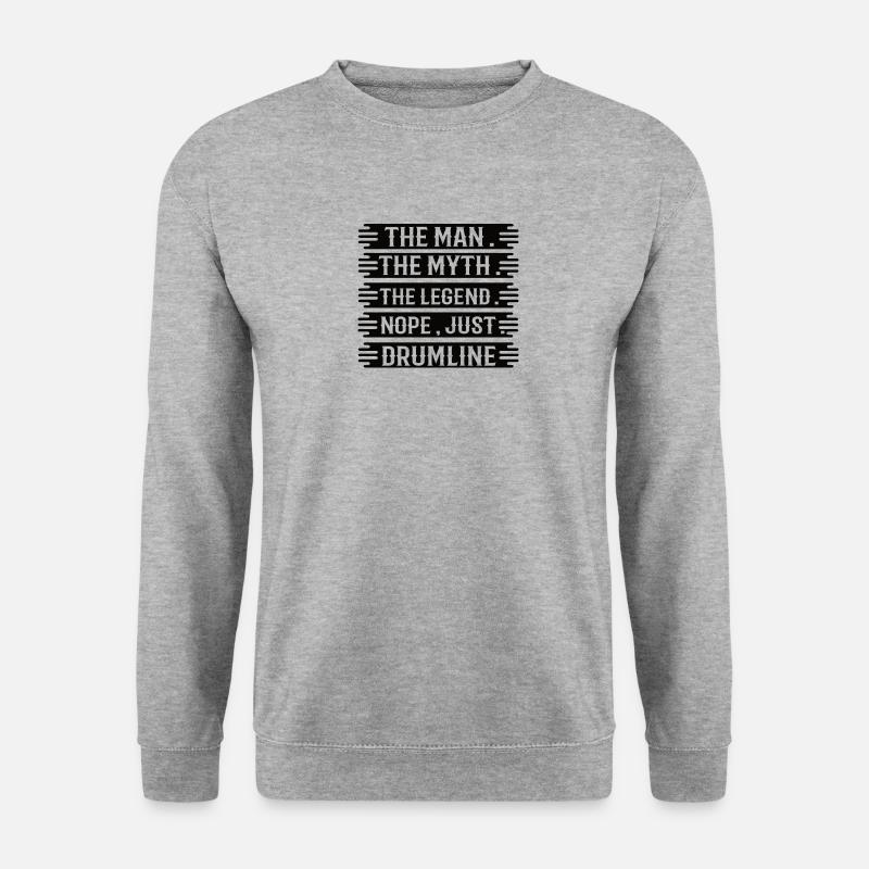 Drumline - Drummer - Trommel - Trommler - Lustig - Unisex Pullover - Weißgrau meliert